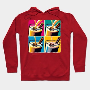 Creamy Euphoria: Pop Art Ode to Eggnog - Classic Christmas Hoodie